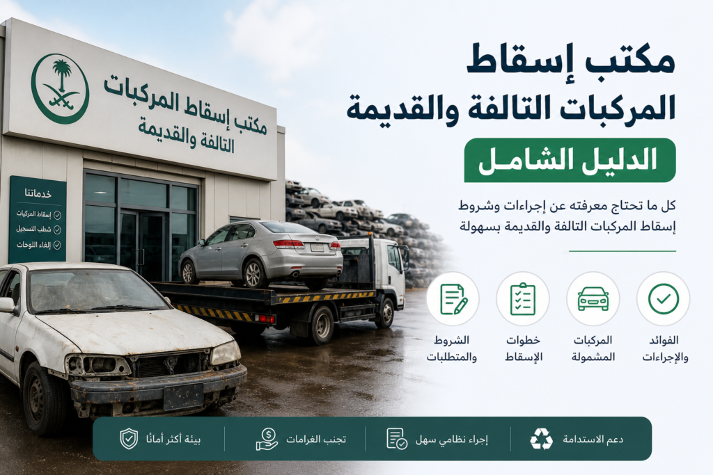 إسقاط المركبات التالفة مكتب إسقاط المركبات التالفة والقديمة الدليل الشامل