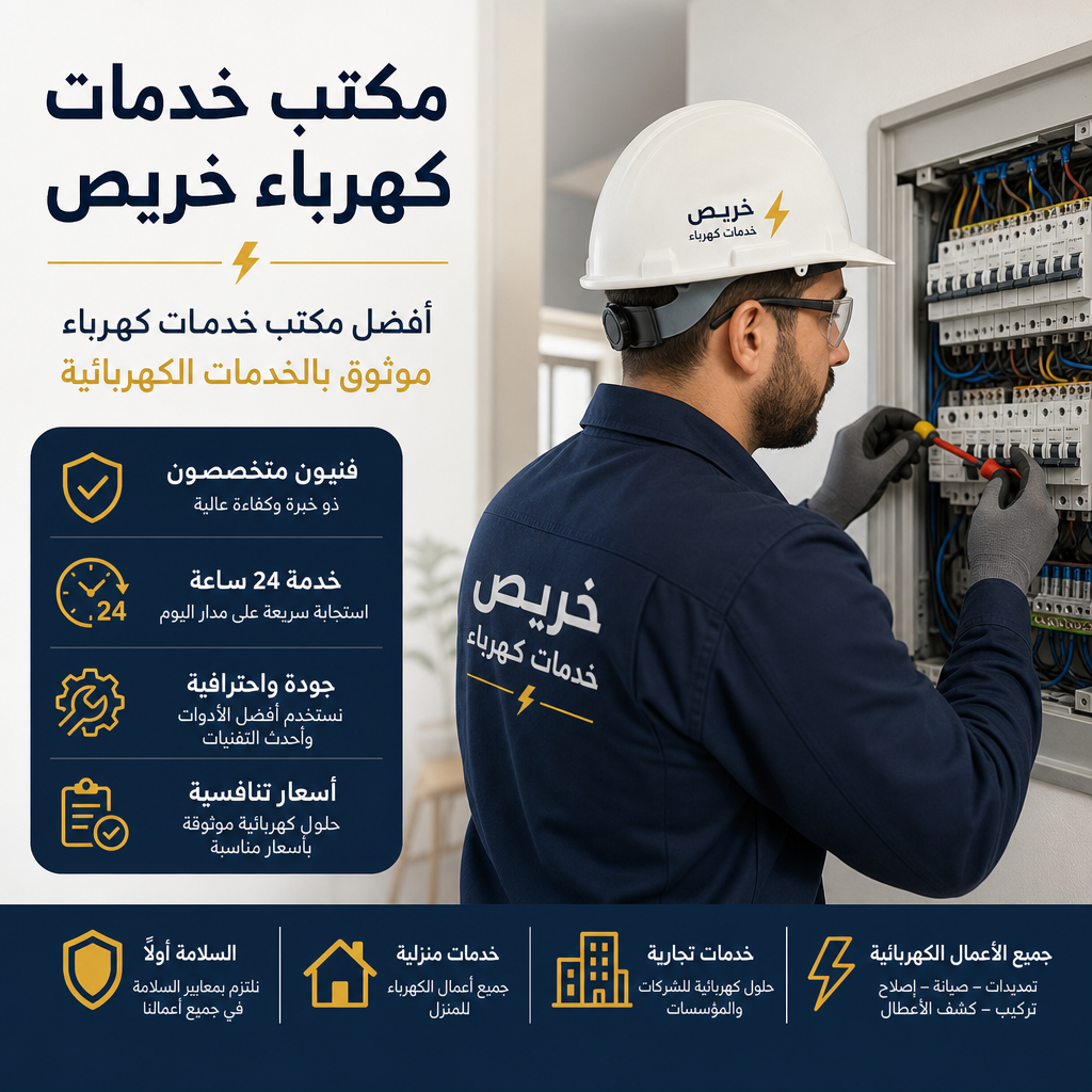 مكتب خدمات كهرباء خريص مكتب خدمات كهرباء خريص